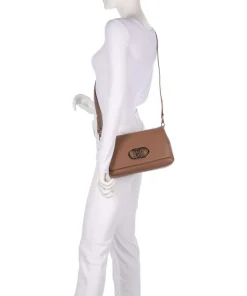 Icon M Schultertasche Lederimitat braun