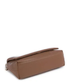 Icon M Schultertasche Lederimitat braun