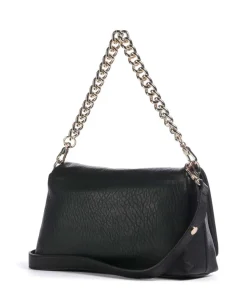 Icon M Schultertasche Lederimitat schwarz