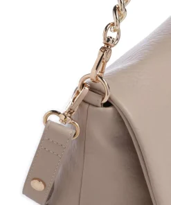 Icon M Schultertasche Lederimitat beige