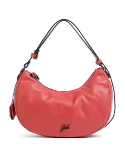 Icon Maite Schultertasche genarbtes Kalbsleder rot