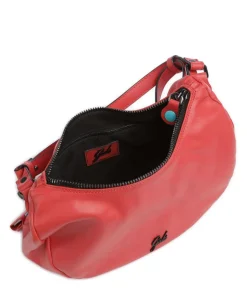 Icon Maite Schultertasche genarbtes Kalbsleder rot