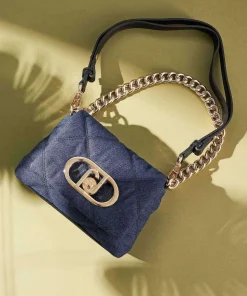 Icon S Schultertasche Baumwolle dunkelblau