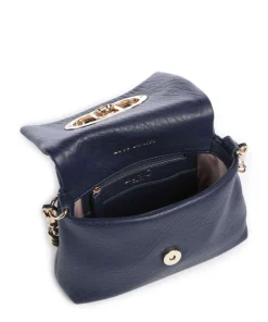 Icon S Schultertasche Lederimitat dunkelblau