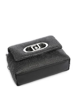 Icon S Schultertasche Polyester schwarz/silber