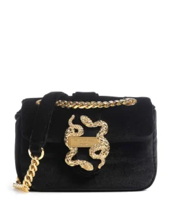 Iconic Snakes Puffy Schultertasche Samtgewebe schwarz