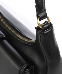 Iconic Snakes Schultertasche Lederimitat schwarz