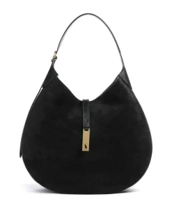 ID Collection Medium Beuteltasche aufgerautes Rindsleder schwarz