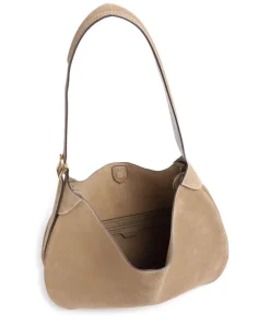 ID Collection Medium Beuteltasche aufgerautes Leder beige