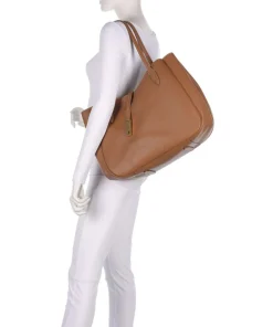 ID Collection Medium Shopper fein genarbtes Rindsleder braun