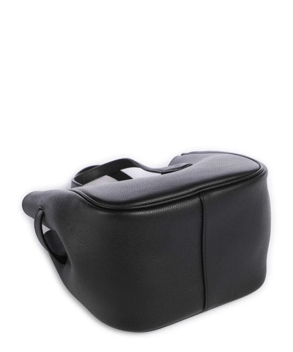 ID Collection Small Handtasche genarbtes Rindsleder schwarz