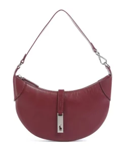 ID Collection Small Schultertasche fein genarbtes Rindsleder bordeaux
