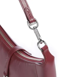 ID Collection Small Schultertasche fein genarbtes Rindsleder bordeaux