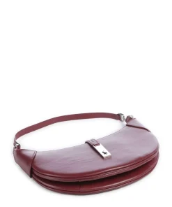 ID Collection Small Schultertasche fein genarbtes Rindsleder bordeaux