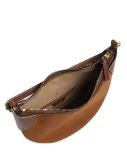 ID Collection Small Schultertasche aufgerautes Rindsleder braun