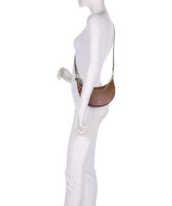 ID Collection Small Schultertasche fein genarbtes Rindsleder braun