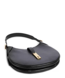 ID Collection Small Schultertasche fein genarbtes Rindsleder schwarz