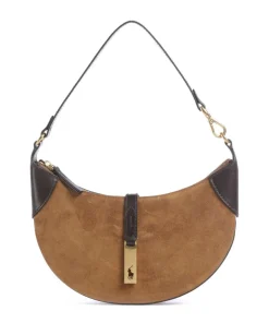 ID Collection Small Schultertasche aufgerautes Rindsleder dunkelbraun