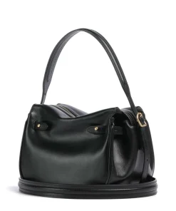 ID Collection Small Schultertasche fein genarbtes Rindsleder schwarz