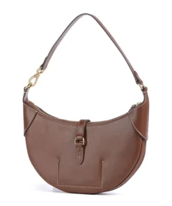 ID Collection Small Schultertasche fein genarbtes Rindsleder braun