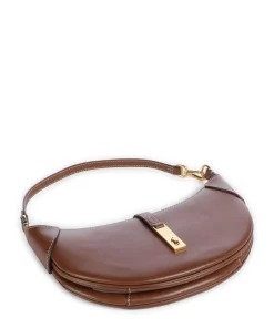 ID Collection Small Schultertasche fein genarbtes Rindsleder braun