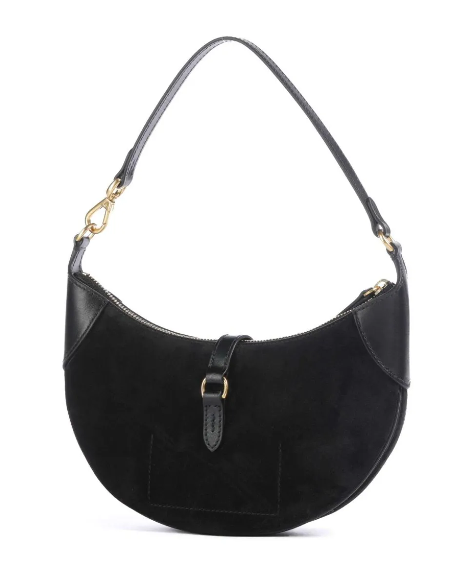 ID Collection Small Schultertasche aufgerautes Rindsleder schwarz