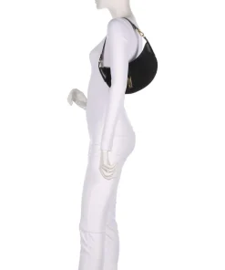 ID Collection Small Schultertasche aufgerautes Rindsleder schwarz