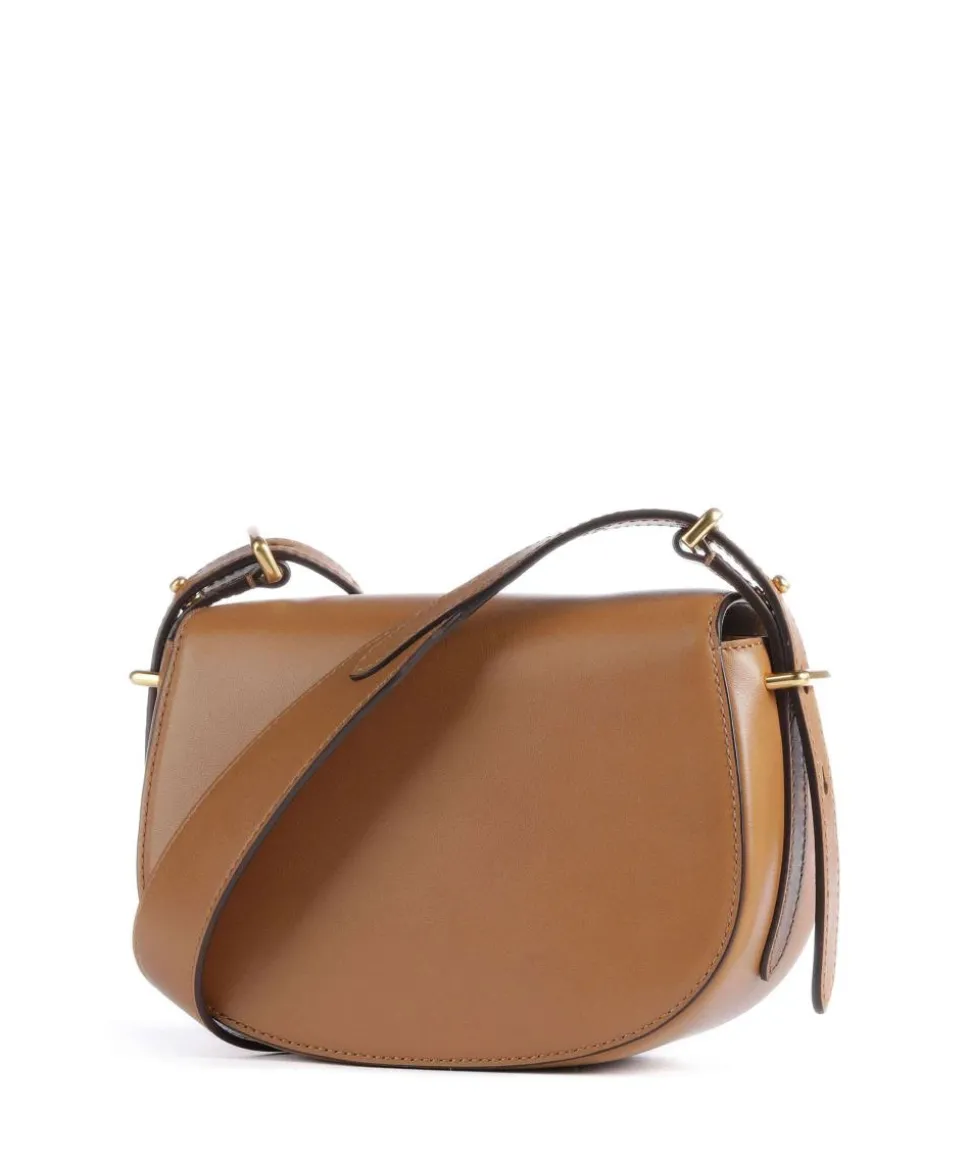 ID Collection Small Umhängetasche fein genarbtes Rindsleder tan