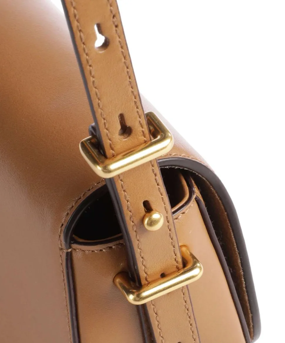 ID Collection Small Umhängetasche fein genarbtes Rindsleder tan