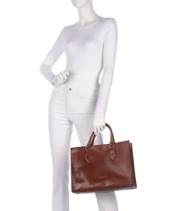 Ida Handtasche fein genarbtes Rindsleder braun