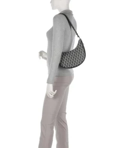 Ikon IT Schultertasche Lederimitat schwarz