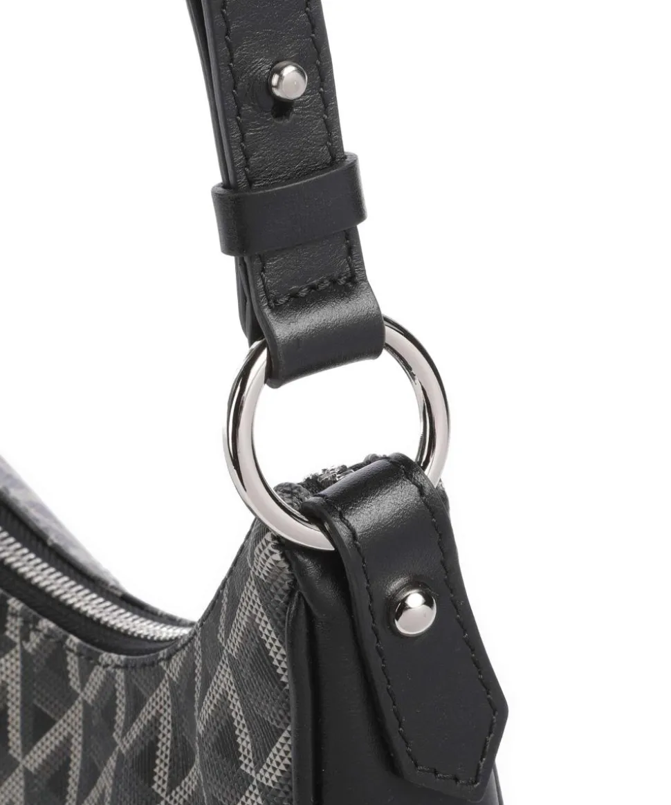 Ikon IT Schultertasche Lederimitat schwarz