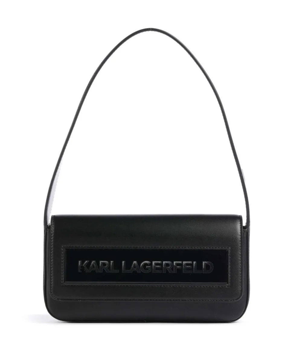 Ikon K Medium Schultertasche Lederimitat schwarz
