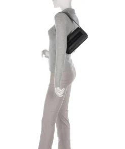 Ikon K Medium Schultertasche Lederimitat schwarz