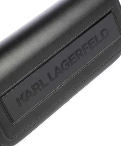 Ikon K Medium Schultertasche Lederimitat schwarz