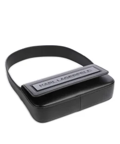 Ikon K Medium Schultertasche Lederimitat schwarz