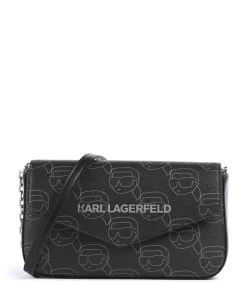 Ikon Mono Umhängetasche Lederimitat schwarz