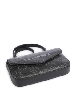 Ikon Mono Umhängetasche Lederimitat schwarz