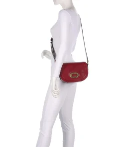 Ilaria Umhängetasche fein genarbtes Rindsleder dunkelrot