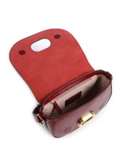 Ilaria Umhängetasche fein genarbtes Rindsleder dunkelrot