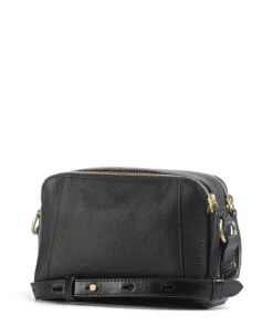 Ines Umhängetasche genarbtes Rindsleder schwarz