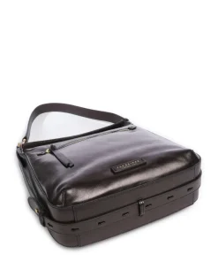 Ingrid Schultertasche fein genarbtes Rindsleder schwarz