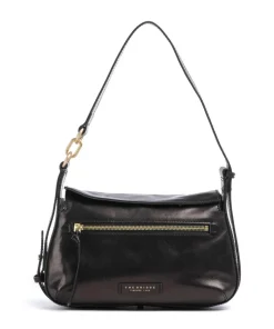 Ingrid Schultertasche fein genarbtes Rindsleder schwarz