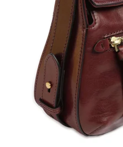 Ingrid Schultertasche fein genarbtes Rindsleder bordeaux