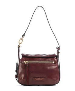 Ingrid Schultertasche fein genarbtes Rindsleder rotbraun