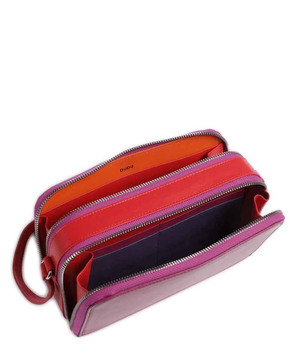 Inés Umhängetasche fein genarbtes Kalbsleder fuchsia