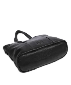 Inside Out Shopper genarbtes Leder schwarz