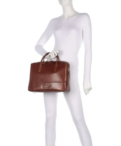 Iolanda Aktentasche 13″ fein genarbtes Rindsleder braun