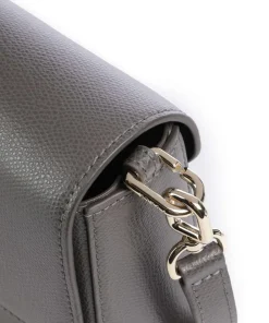 Iride S Umhängetasche genarbtes Leder dunkelgrau