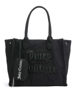 Iris Distressed L Shopper Baumwolle schwarz